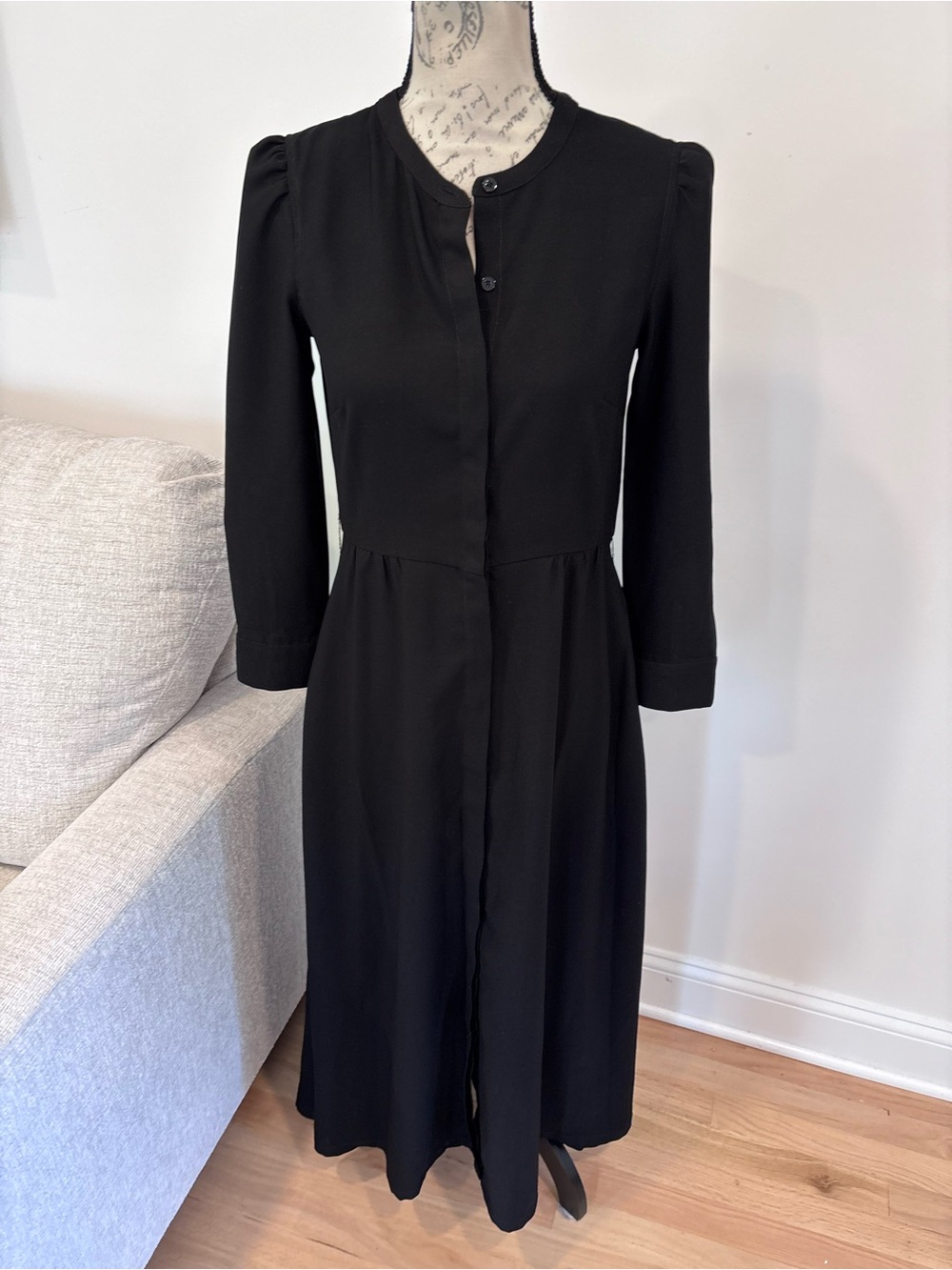 Tuckernuck black button down dress size XS